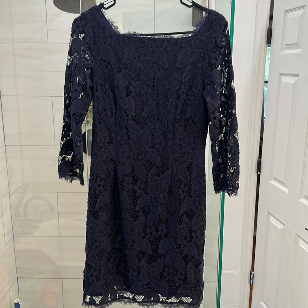Adrianna Papell lace mini dress